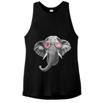 Alabama Elephant Lovers Ladies PosiCharge Tri-Blend Wicking Tank