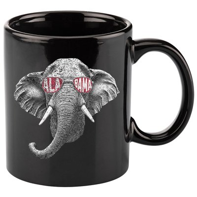 Alabama Elephant Lovers 11oz C Handle Ceramic Mug