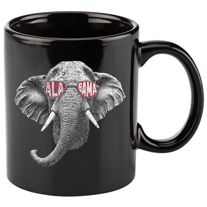 Alabama Elephant Lovers 11oz C Handle Ceramic Mug