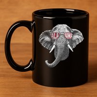 Alabama Elephant Lovers 11oz C Handle Ceramic Mug