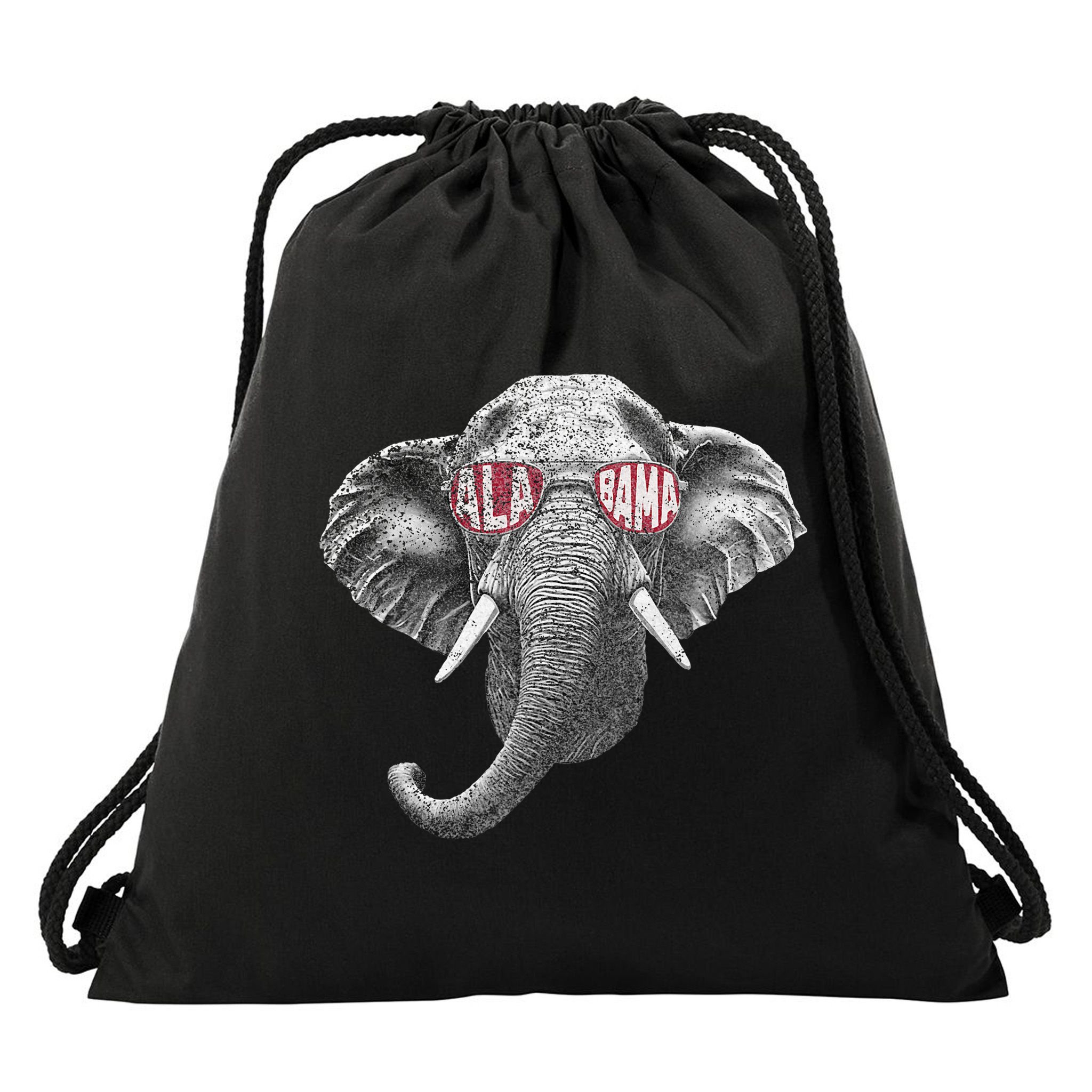 Alabama Elephant Lovers Drawstring Bag
