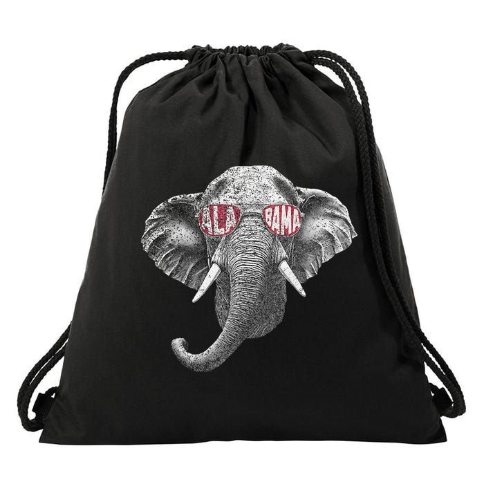 Alabama Elephant Lovers Drawstring Bag