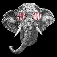 Alabama Elephant Lovers Drawstring Bag