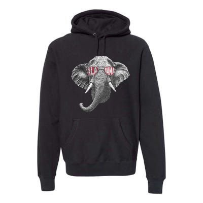 Alabama Elephant Lovers Premium Hoodie