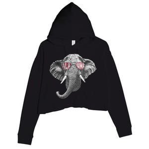 Alabama Elephant Lovers Crop Fleece Hoodie