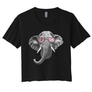 Alabama Elephant Lovers Women's Crop Top Tee