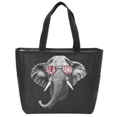 Alabama Elephant Lovers Zip Tote Bag