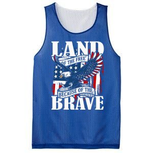 America Eagle Land Of The Free Because Of The Brave Mesh Reversible Basketball Jersey Tank