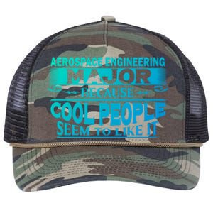 Aerospace Engineering Major Cool People Like It College Gift Meaningful Gift Retro Rope Trucker Hat Cap