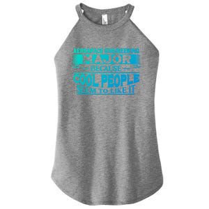 Aerospace Engineering Major Cool People Like It College Gift Meaningful Gift Women’s Perfect Tri Rocker Tank