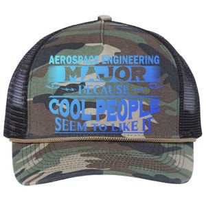 Aerospace Engineering Major Cool People Like It College Gift Meaningful Gift Retro Rope Trucker Hat Cap