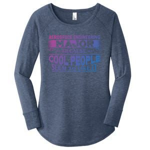 Aerospace Engineering Major Cool People Like It College Gift Meaningful Gift Women's Perfect Tri Tunic Long Sleeve Shirt