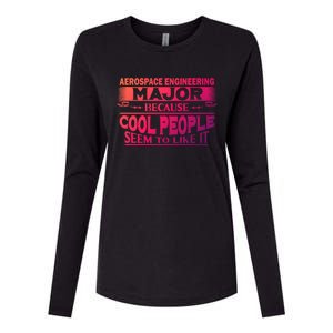 Aerospace Engineering Major Cool People Like It College Gift Meaningful Gift Womens Cotton Relaxed Long Sleeve T-Shirt