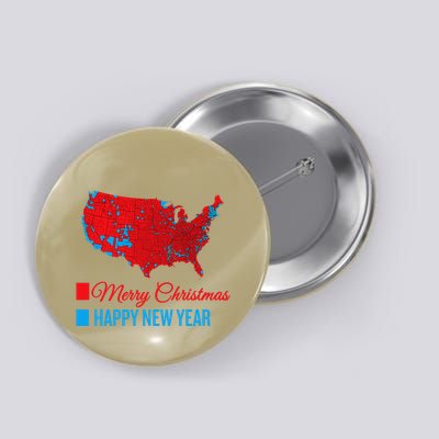 Accurate Election Map Merry Christmas Happy New Year Trump Button