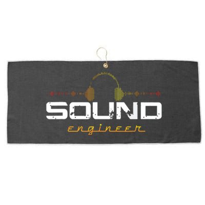 Audio Engineer Music Production Sound Engineer Disc Jockey Large Microfiber Waffle Golf Towel