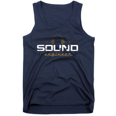 Audio Engineer Music Production Sound Engineer Disc Jockey Tank Top