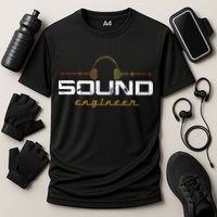Audio Engineer Music Production Sound Engineer Disc Jockey Cooling Performance Crew T-Shirt