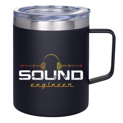 Audio Engineer Music Production Sound Engineer Disc Jockey 12oz Stainless Steel Coffee Mug