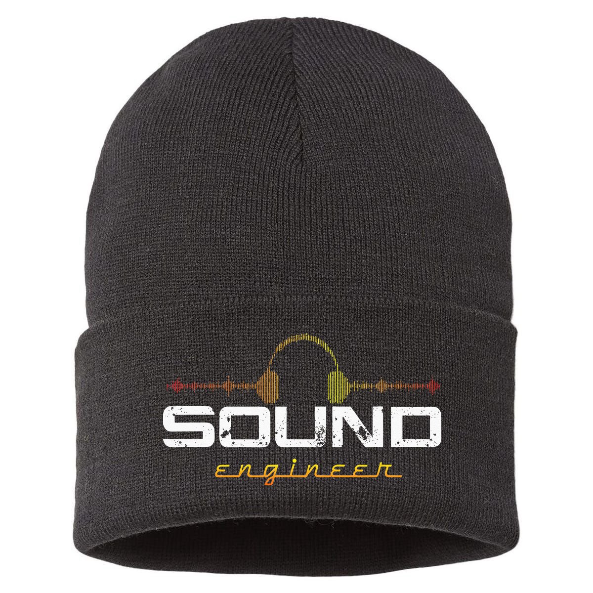 Audio Engineer Music Production Sound Engineer Disc Jockey Sustainable Knit Beanie