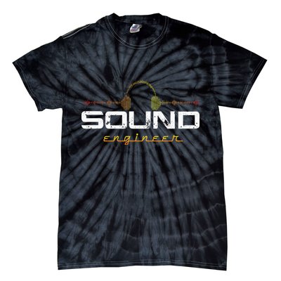 Audio Engineer Music Production Sound Engineer Disc Jockey Tie-Dye T-Shirt