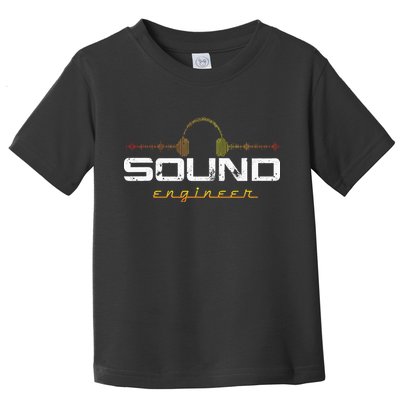 Audio Engineer Music Production Sound Engineer Disc Jockey Toddler T-Shirt