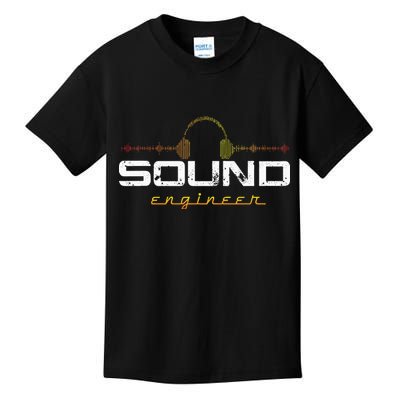 Audio Engineer Music Production Sound Engineer Disc Jockey Kids T-Shirt