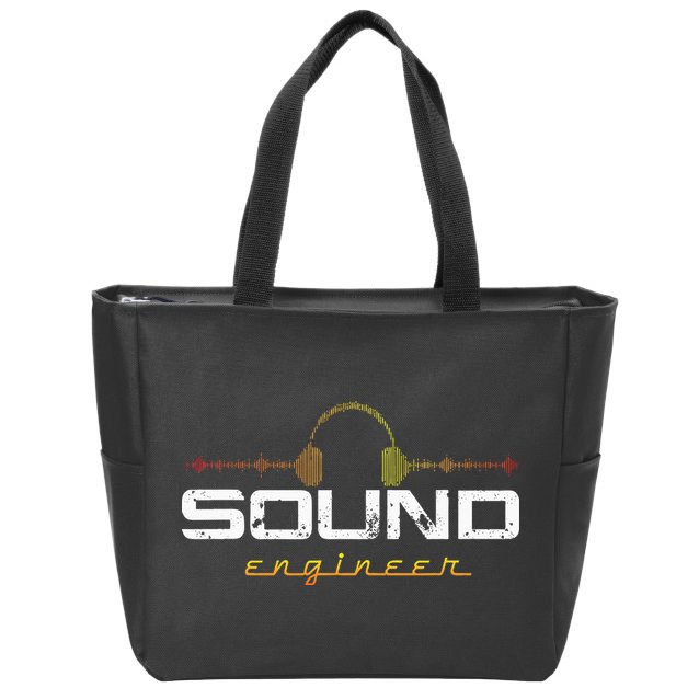 Audio Engineer Music Production Sound Engineer Disc Jockey Zip Tote Bag
