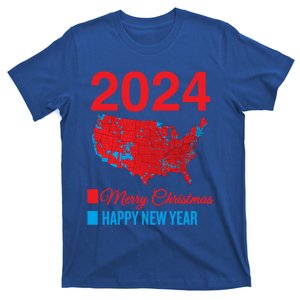 Accurate Election Map Merry Christmas Happy New Year Trump Meaningful Gift T-Shirt