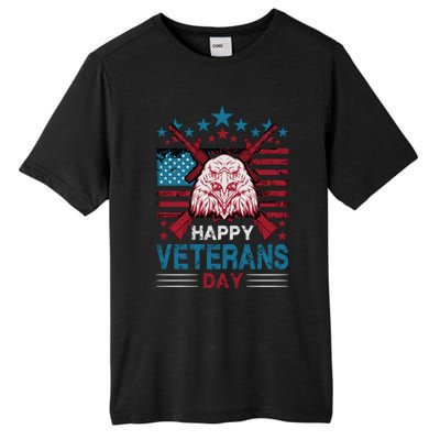 America Eagle Military Patriotic Veterans Day Gift Tall Fusion ChromaSoft Performance T-Shirt