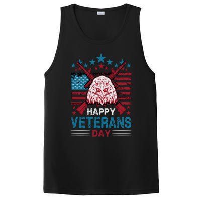 America Eagle Military Patriotic Veterans Day Gift PosiCharge Competitor Tank