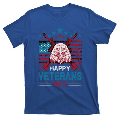 America Eagle Military Patriotic Veterans Day Gift T-Shirt