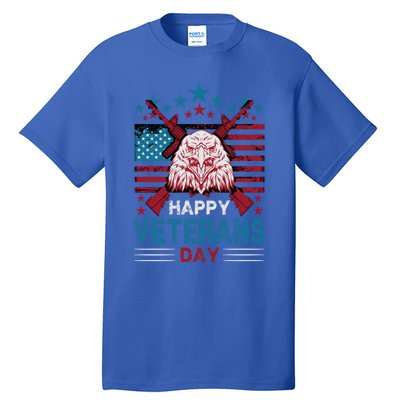 America Eagle Military Patriotic Veterans Day Gift Tall T-Shirt