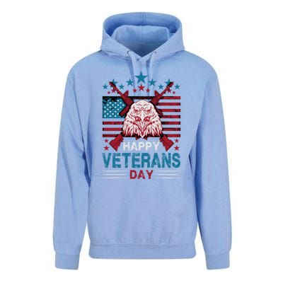 America Eagle Military Patriotic Veterans Day Gift Unisex Surf Hoodie