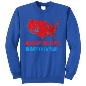 Accurate Election Map Merry Christmas Happy New Year Trump Gift Sweatshirt