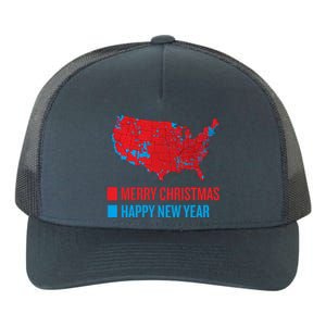 Accurate Election Map Merry Christmas Happy New Year Trump Gift Yupoong Adult 5-Panel Trucker Hat