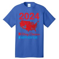 Accurate Election Map Merry Christmas Happy New Year Trump Gift Tall T-Shirt