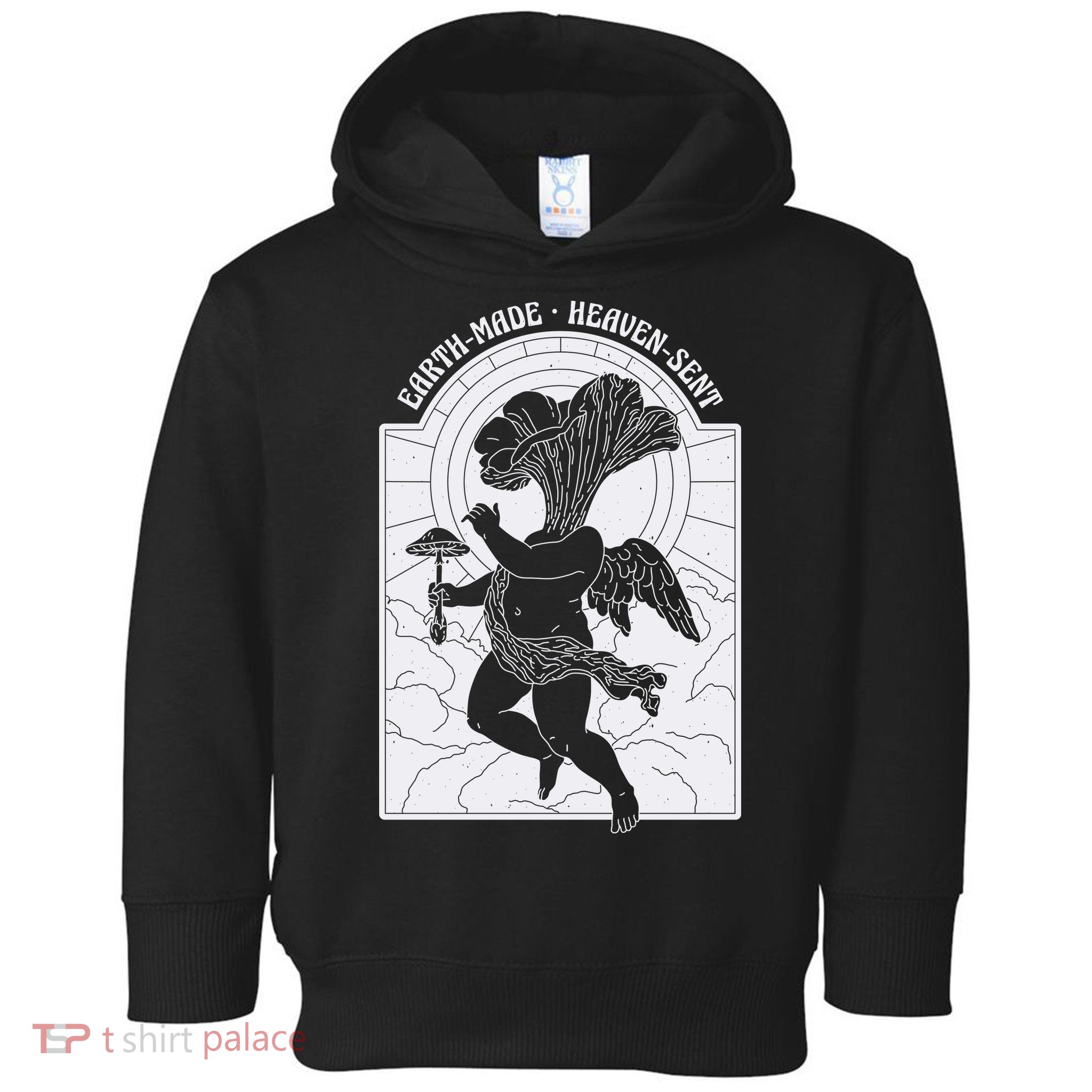 Angel Earth Made Mushroom Toddler Hoodie