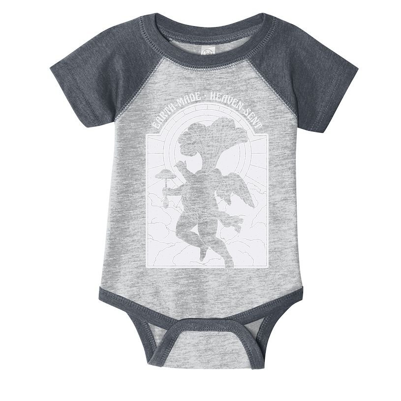 Angel Earth Made Mushroom Infant Baby Jersey Bodysuit