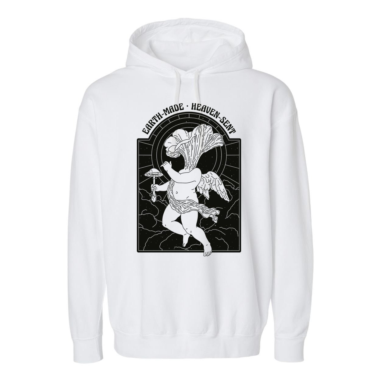 Angel Earth Made Mushroom Garment-Dyed Fleece Hoodie