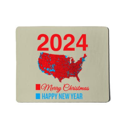 Accurate Election Map Merry Christmas Happy New Year Trump Mousepad
