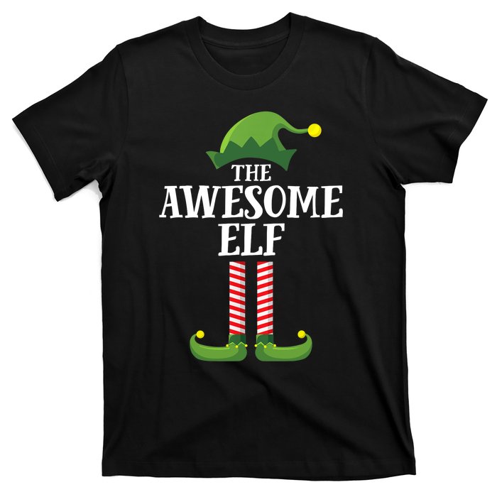 Awesome Elf Matching Family Group Christmas Party T-Shirt