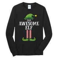 Awesome Elf Matching Family Group Christmas Party Tall Long Sleeve T-Shirt