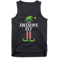 Awesome Elf Matching Family Group Christmas Party Tank Top