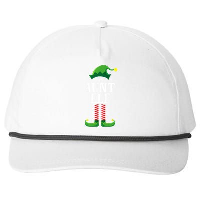 Aunt Elf Matching Family Group Christmas Party Snapback Five-Panel Rope Hat