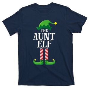 Aunt Elf Matching Family Group Christmas Party T-Shirt