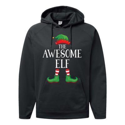 Awesome Elf Matching Group Xmas Funny Family Christmas Performance Fleece Hoodie