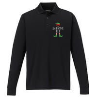 Awesome Elf Matching Group Xmas Funny Family Christmas Performance Long Sleeve Polo