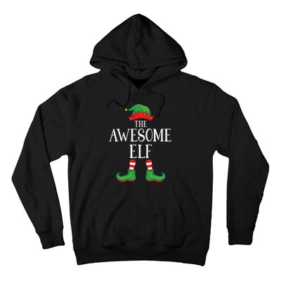 Awesome Elf Matching Group Xmas Funny Family Christmas Hoodie