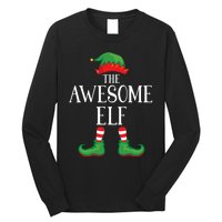 Awesome Elf Matching Group Xmas Funny Family Christmas Long Sleeve Shirt