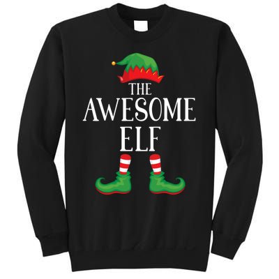 Awesome Elf Matching Group Xmas Funny Family Christmas Sweatshirt